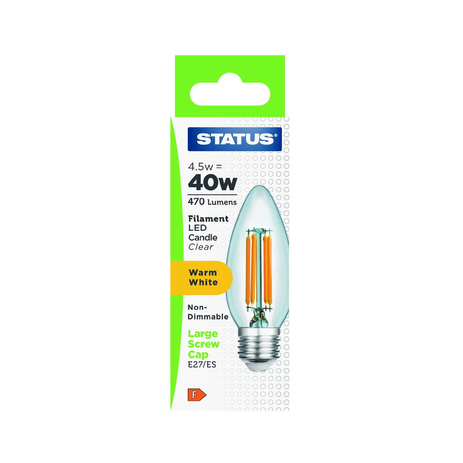 4W ES LED CANDLE CLEAR FILAMENT
