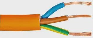 0.75MM 2 CORE ORANGE PER MTR