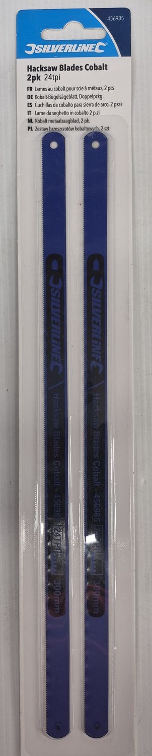 24TPI HACKSAW BLADES COBALT 2PK