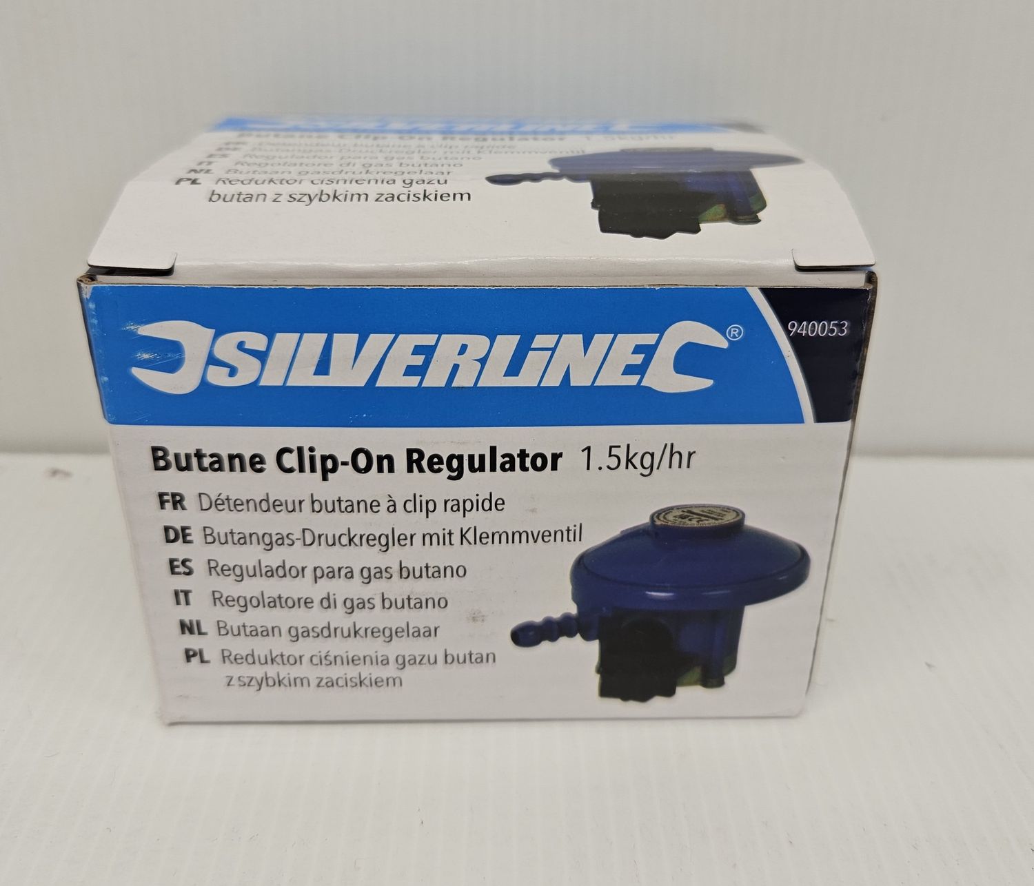 21mm Clip On Butane Regulator 28 Mbar