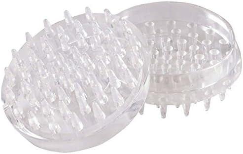48MM SPIKED CASTOR CUP CLEAR (4)