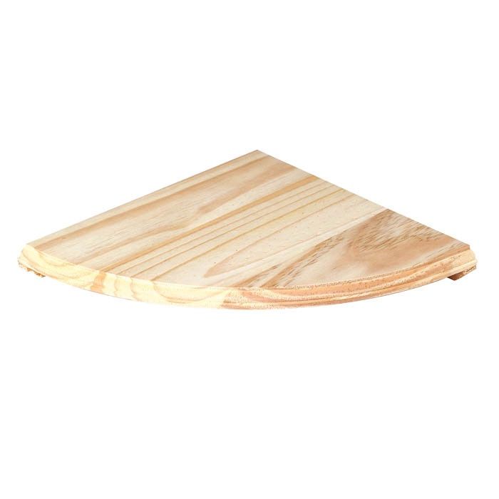 380MM PINE CORNER SHELF
