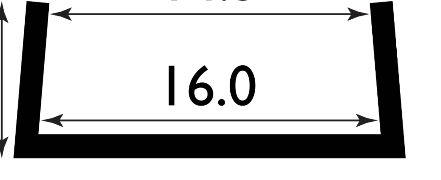 16MM CLIP ON EDGING WHITE