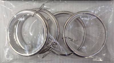 28MM METAL RINGS SATIN STEEL