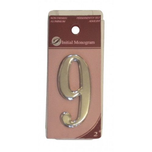 2" Silver Effect Numeral 9 (1242982)