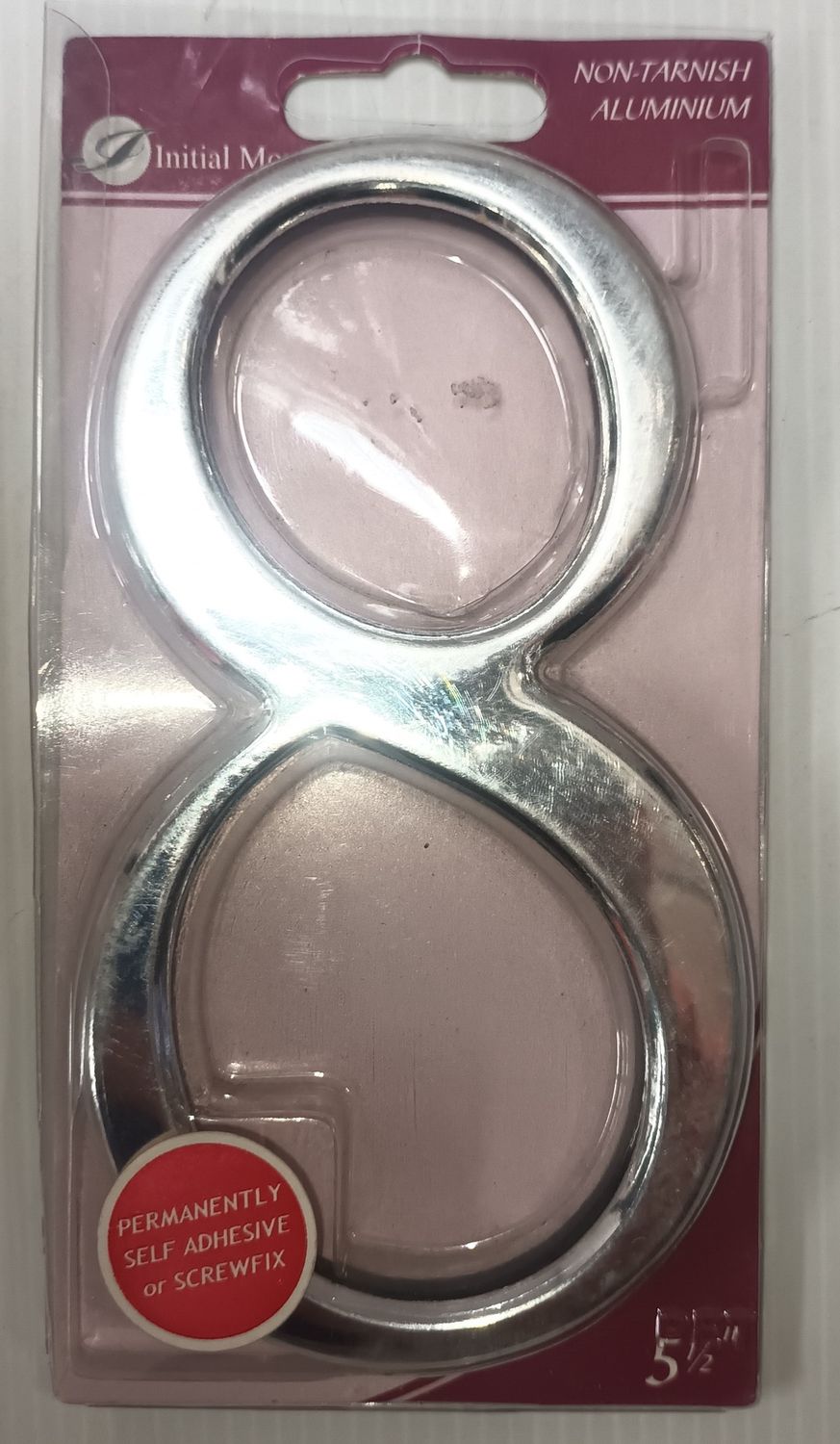 5 1/2” Silver Effect Number 8