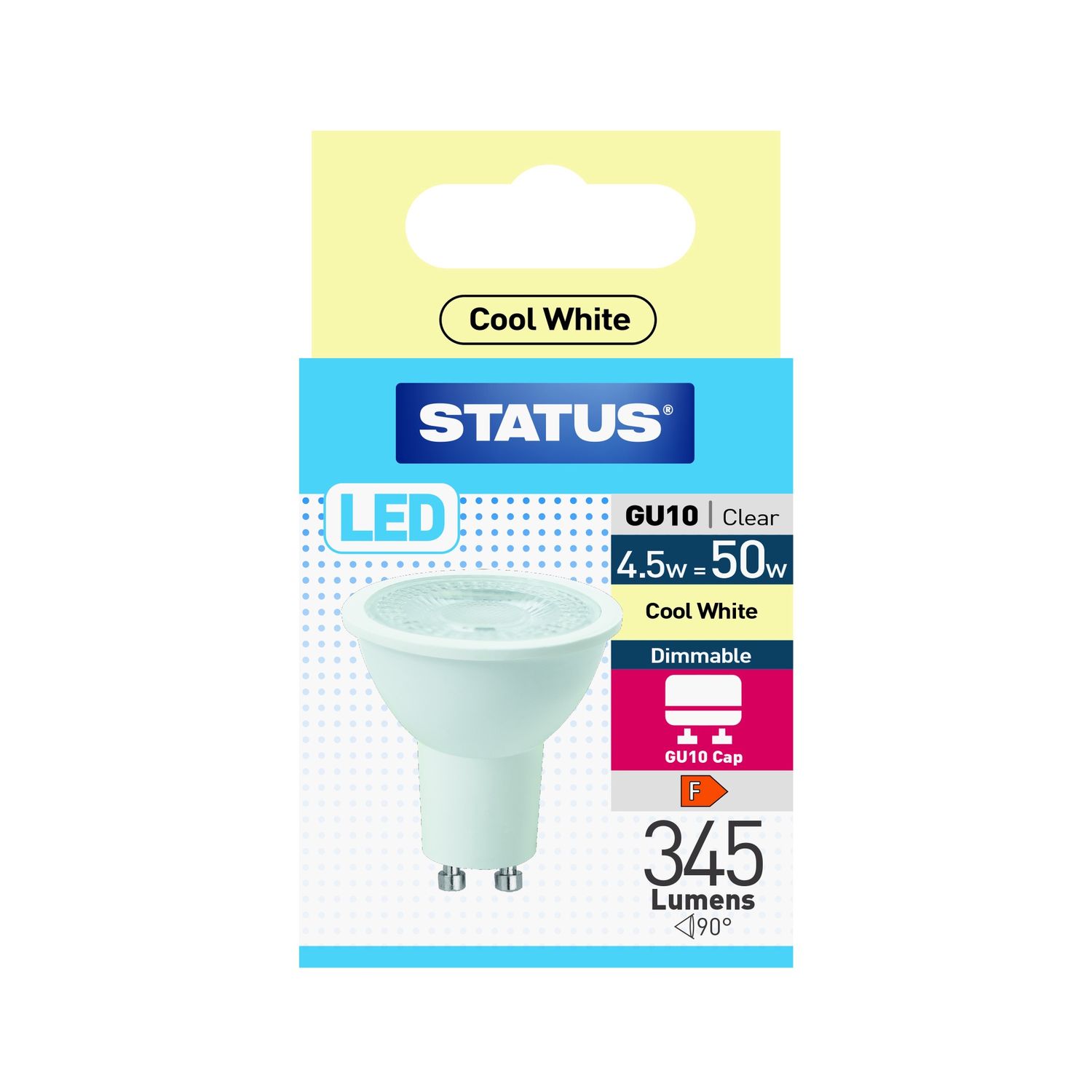 4.5W=50W DIM LED GU10