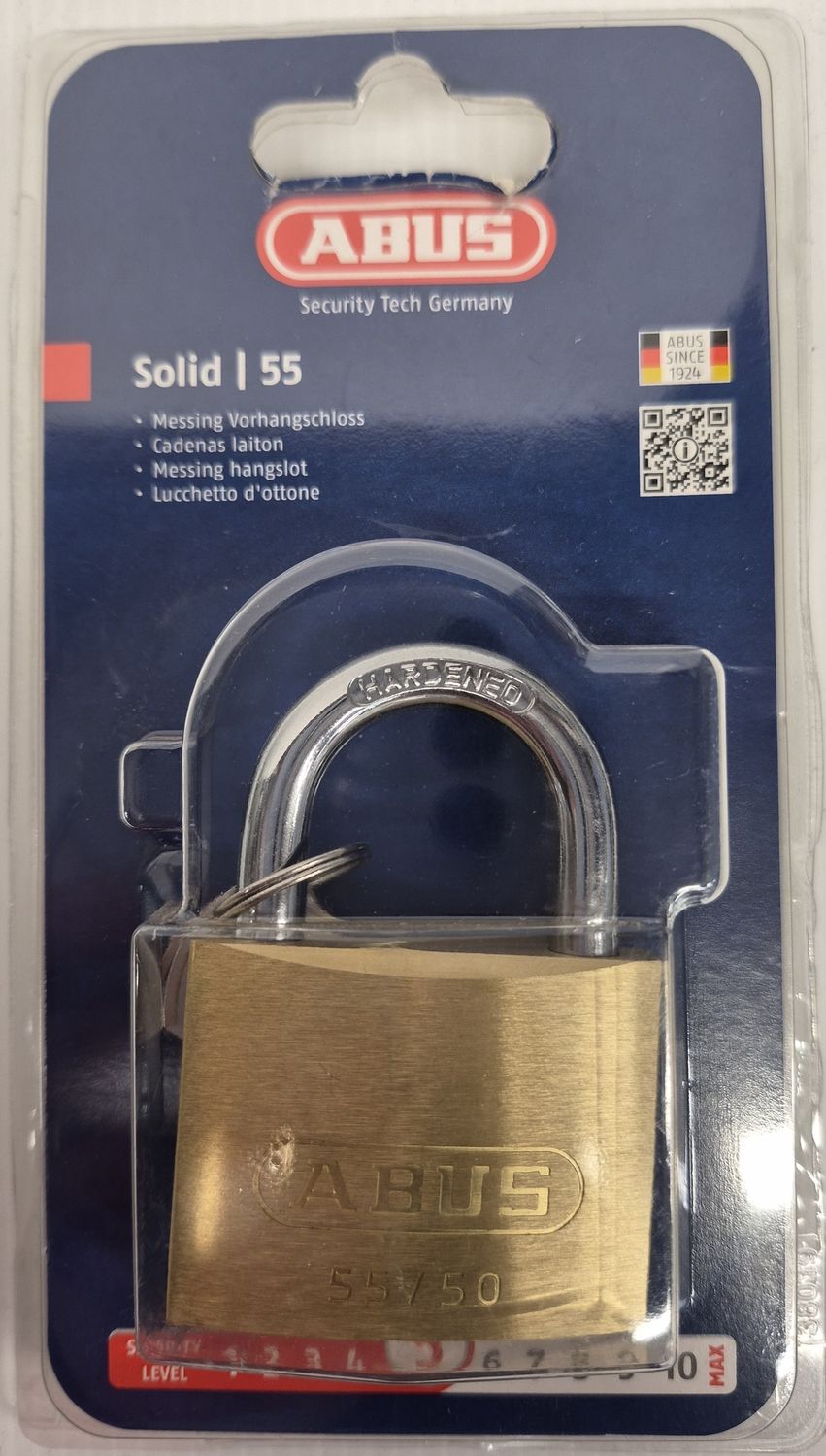 55/50 BRASS PADLOCK