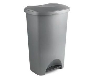 ADDIS 50L PEDAL BIN METALLIC