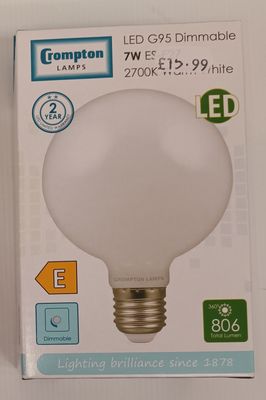 7W ES LED DIMMABLE GLOBE BULB