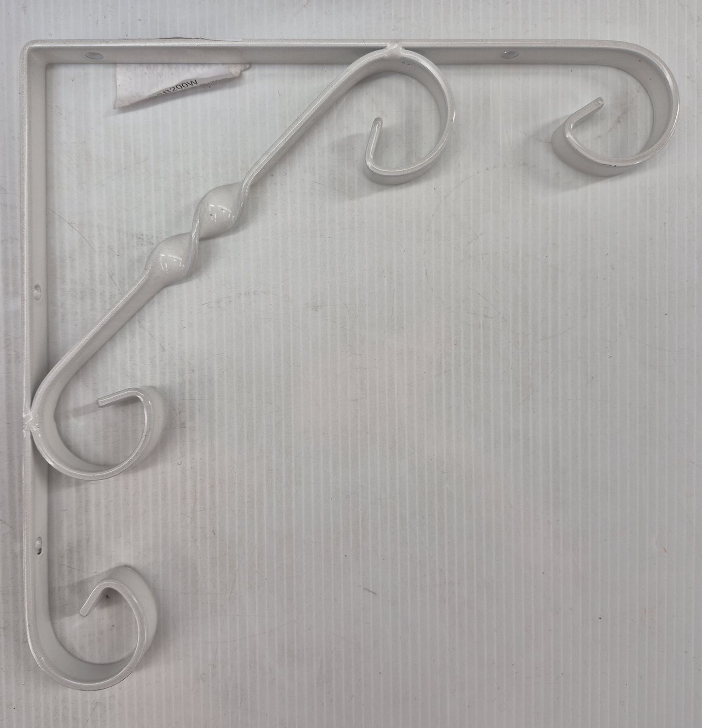 8" WHITE SCROLL BRACKET