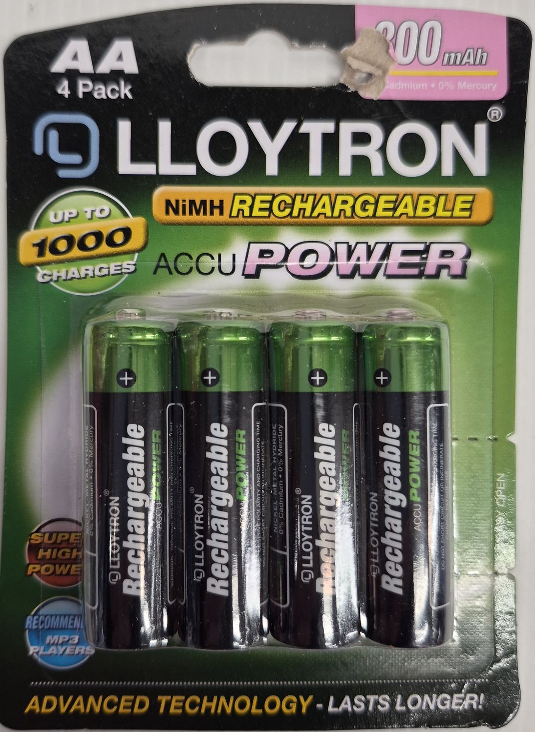 AA 800MAH RECHARGEABLE BATTERY