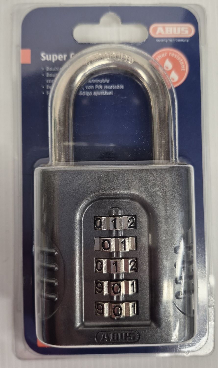 ABUS 158/65 C HD COMBINATION PADLOCK CARDED