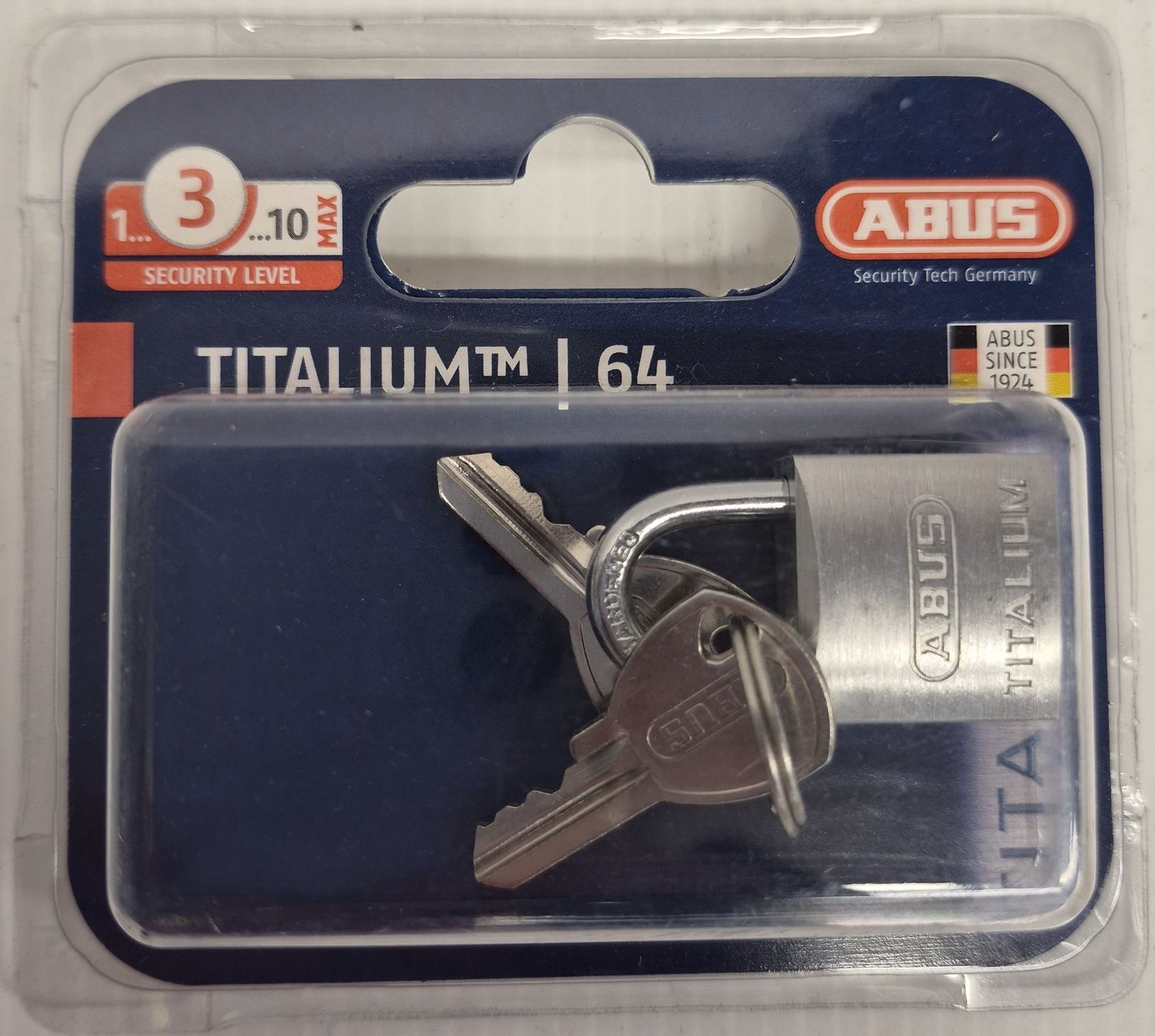 64TI/20 TITANIUM PADLOCK