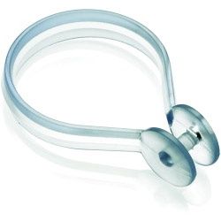 BUTTON SHOWER CURTAIN RINGS CLEAR AK142232