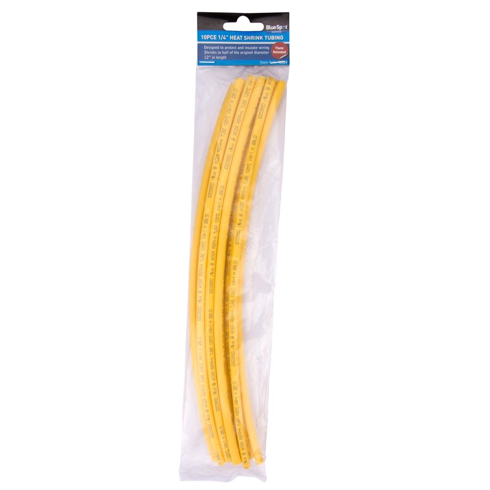 BLUESPOT 1/4" HEAT SHRINK TUBING (10)