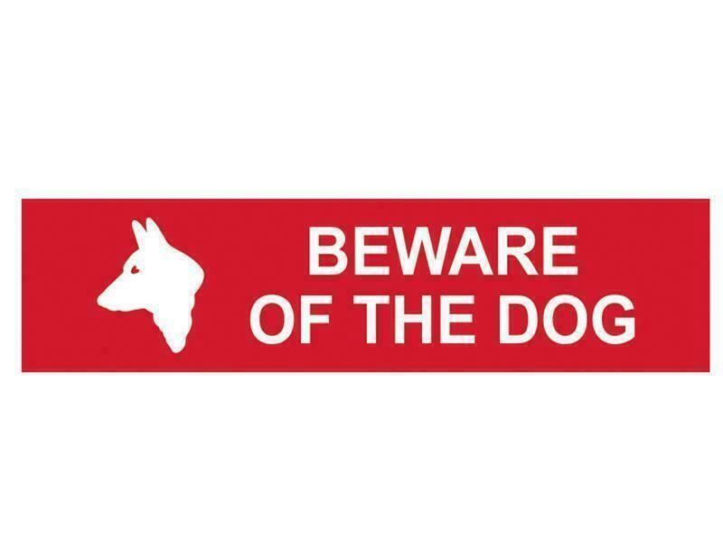 BEWARE OF THE DOG SIGN 200X50MM (2694402)
