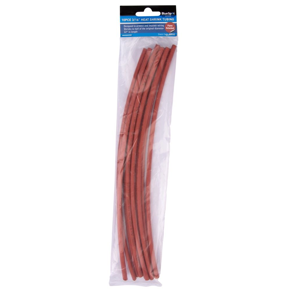 BLUESPOT 3/16" HEAT SHRINK TUBING (10)