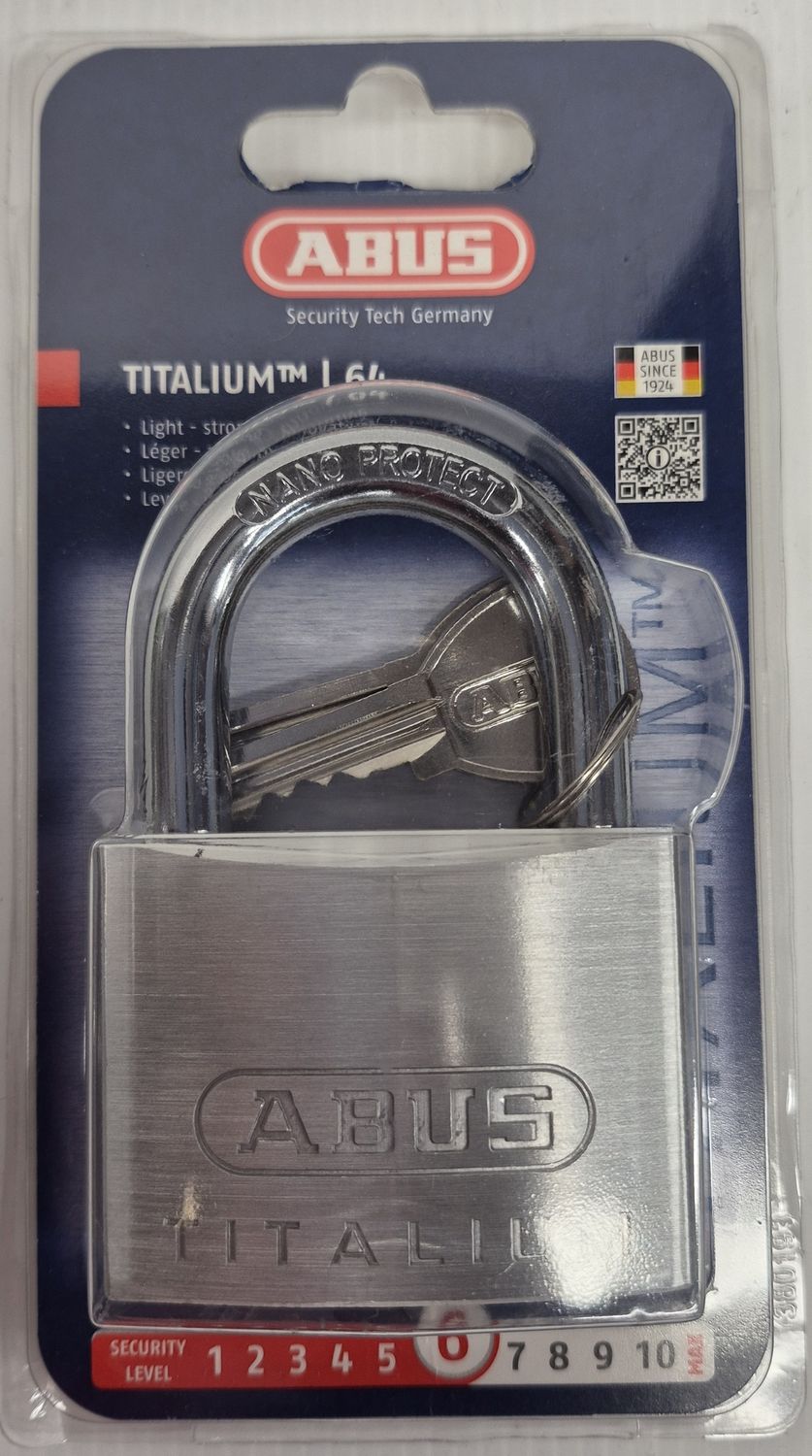 64TI/60 TITANIUM PADLOCK