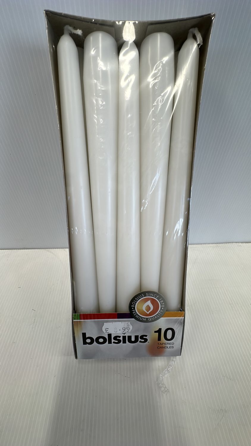 Bolsius 10 tapered candles