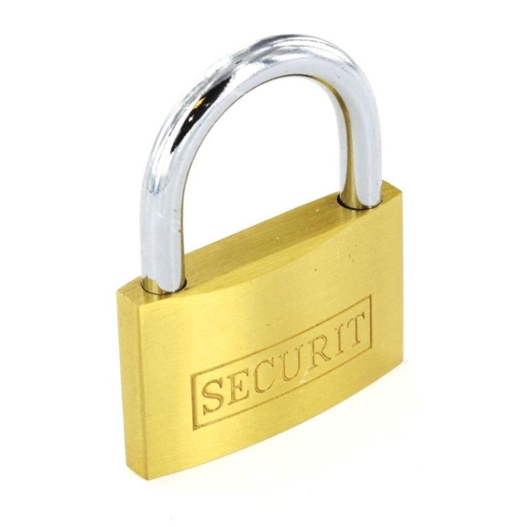 BRASS PADLOCK 3KEYS 50MM S1157