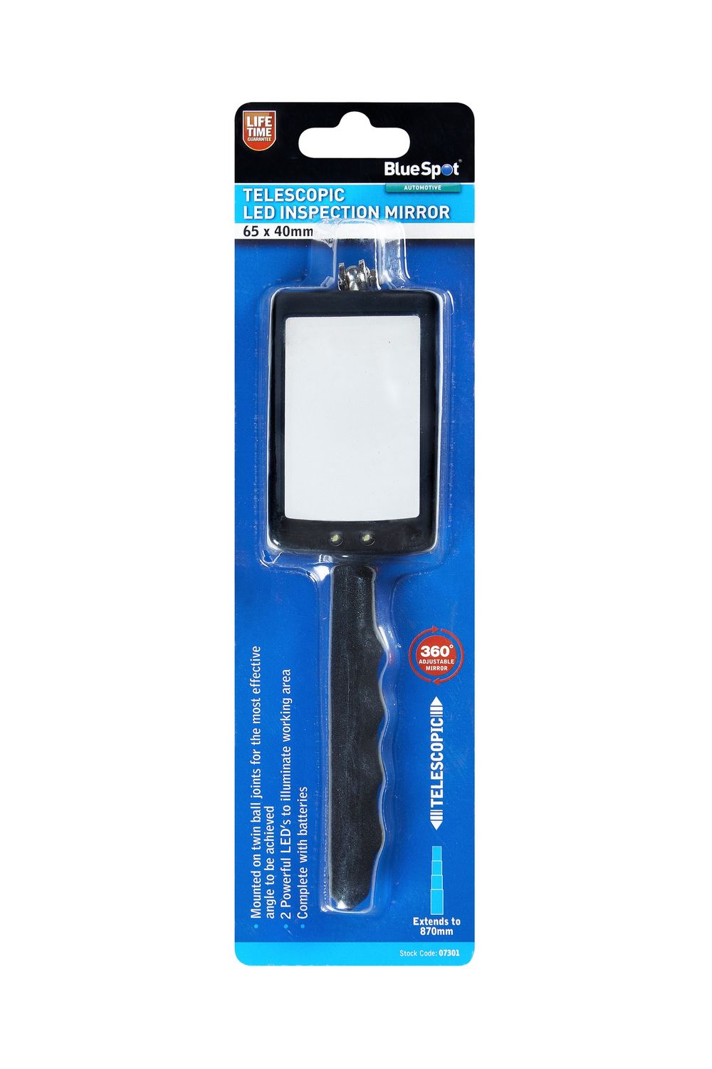 BLUESPOT LED TELE INSPECTION MIRROR