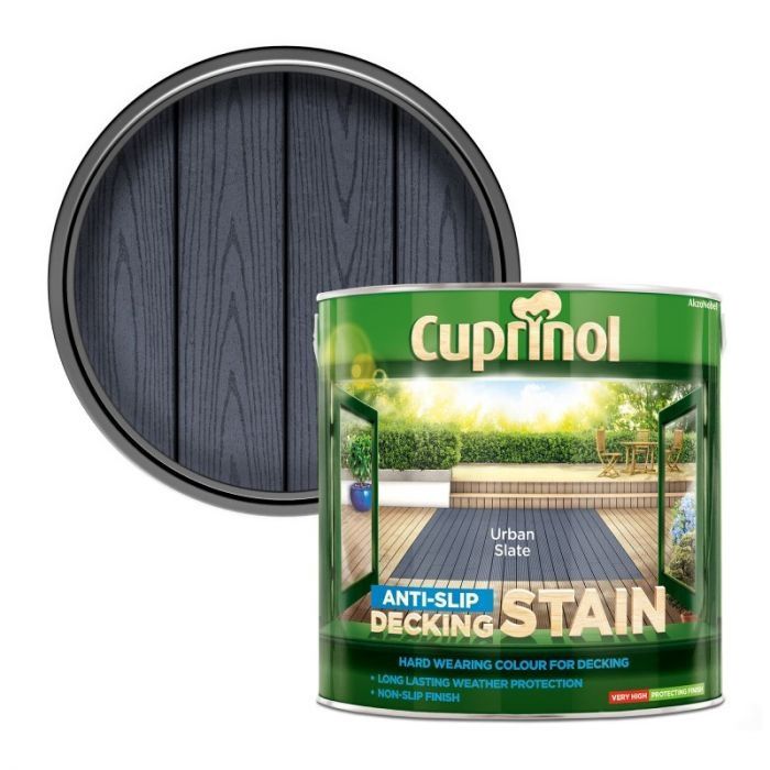 CUPRINOL ANTI SLIP DECK STAIN URBAN SLATE 2.5LT