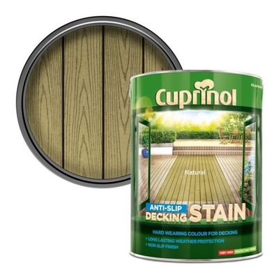 CUPRINOL ANTI SLIP DECKING STAIN NATURAL 5L