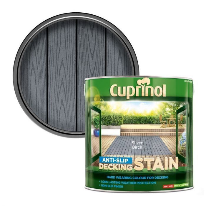 CUPRINOL ANTI SLIP DECK STAIN SILVER BIRCH 2.5LT