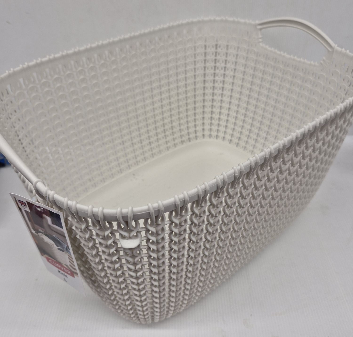 CURVER KNIT BASKET OASIS WHITE 19L