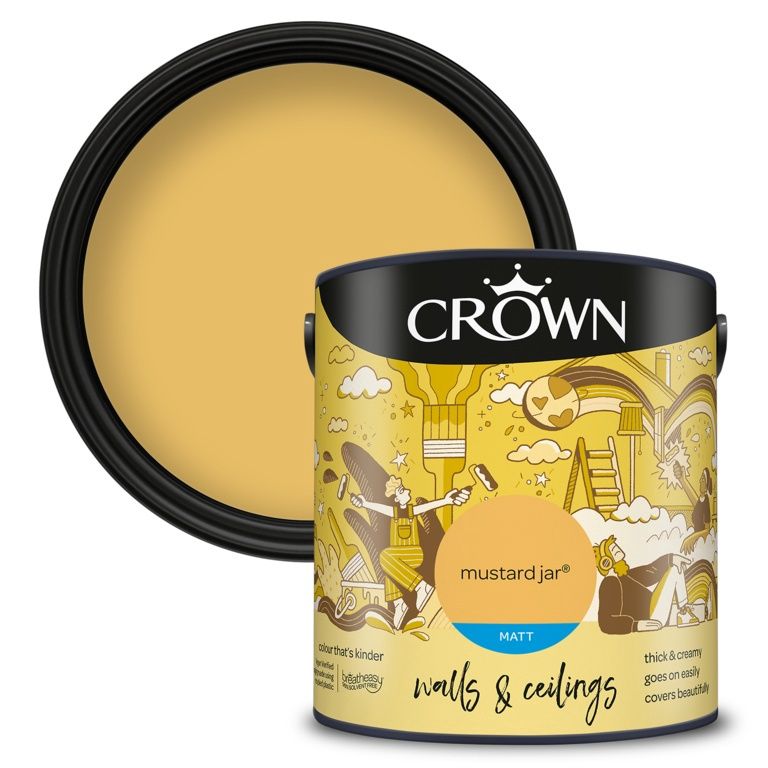 CROWN MATT MUSTARD JAR 2.5L
