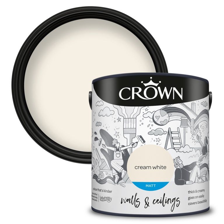 CROWN MATT CREAM WHITE 2.5L