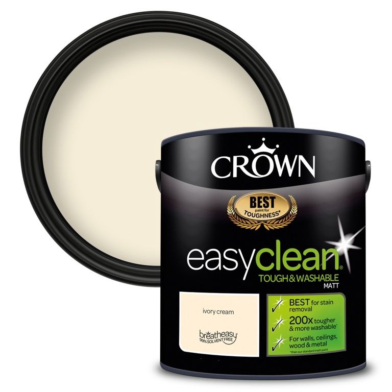 CROWN EASYCLEAN IVORY CREAM 2.5L