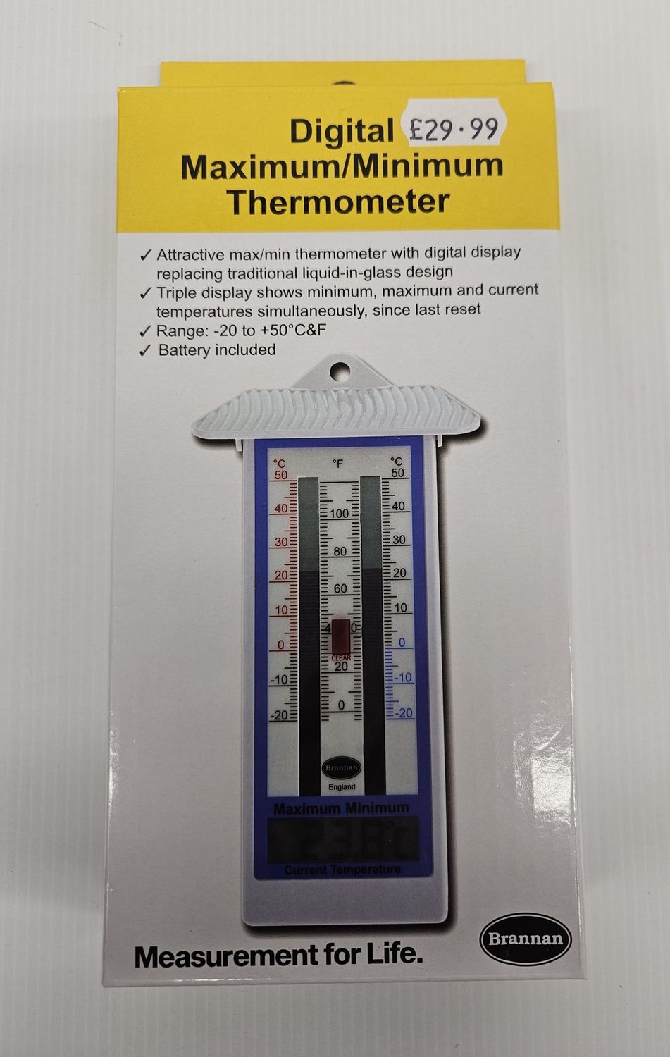 DIGITAL MAXIMUM AND MINIMUM THERMETER