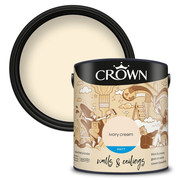 CROWN MATT IVORY CREAM 2.5L