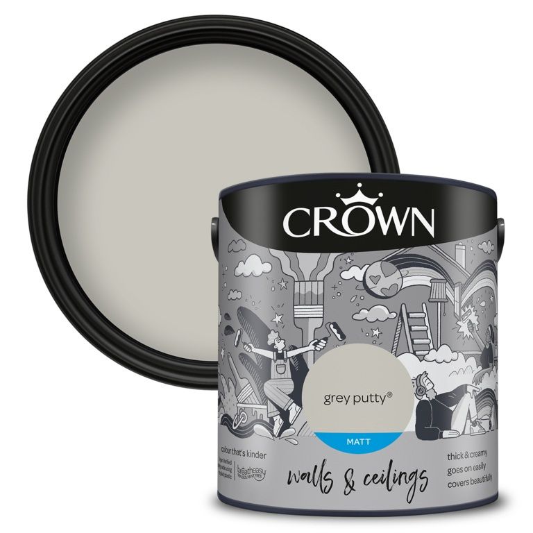 CROWN MATT GREY PUTTY 2.5L