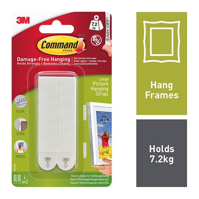 COMMAND LARGE PICTURE STRIPS 17206