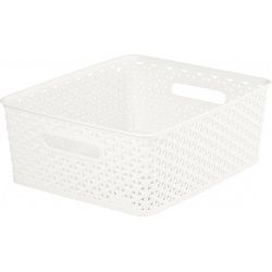 CURVER 8LT RATTAN BASKET WHITE