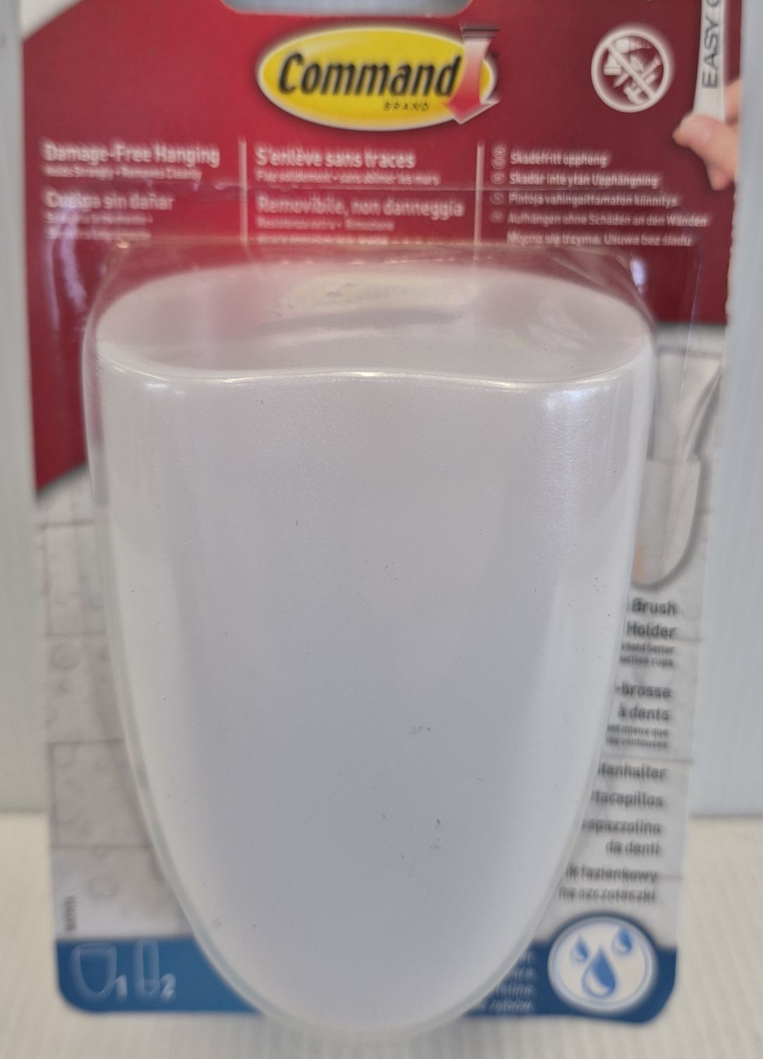 COMMAND TOOTHBRUSH HOLDER