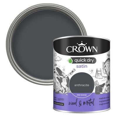 CROWN QUICK DRY SATIN ANTHRACITE 750ML