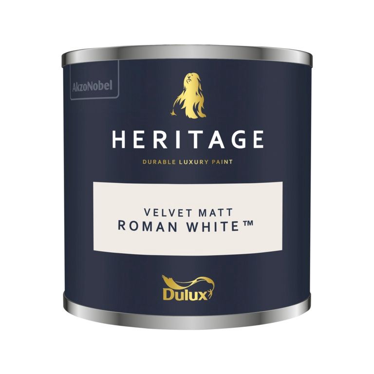 DULUX HERITAGE TESTER ROMAN WHITE 125ML