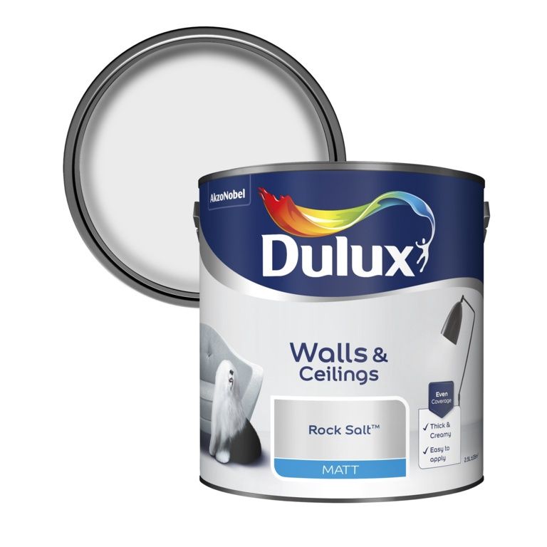 DULUX MATT ROCK SALT 2.5LT