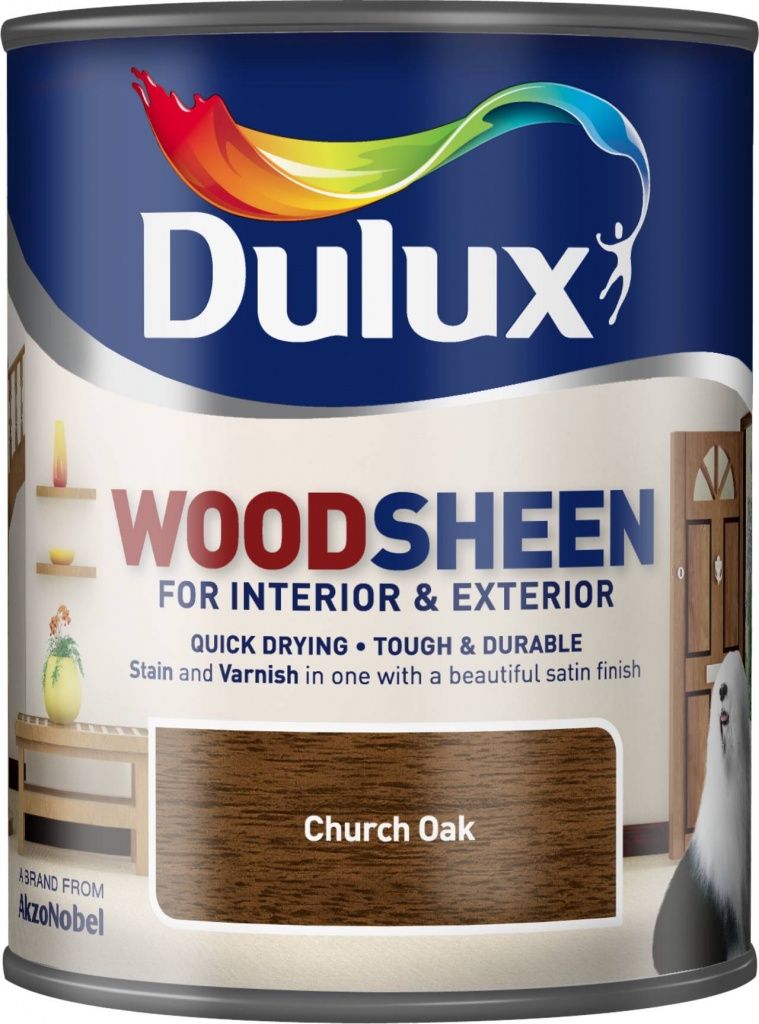 DULUX WOODSHEEN CHURCH OAK 750ML