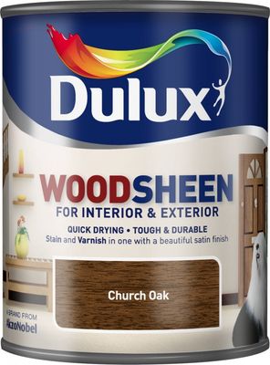 DULUX WOODSHEEN CHURCH OAK 750ML