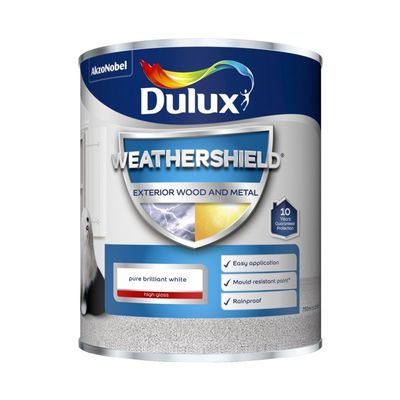 DULUX WEATHERSHIELD EXTERIOR GLOSS PBW 750ML