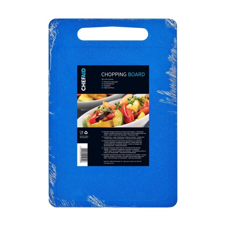 CHEF AID 10E21055 BLUE POLY CHOPPING BOARD