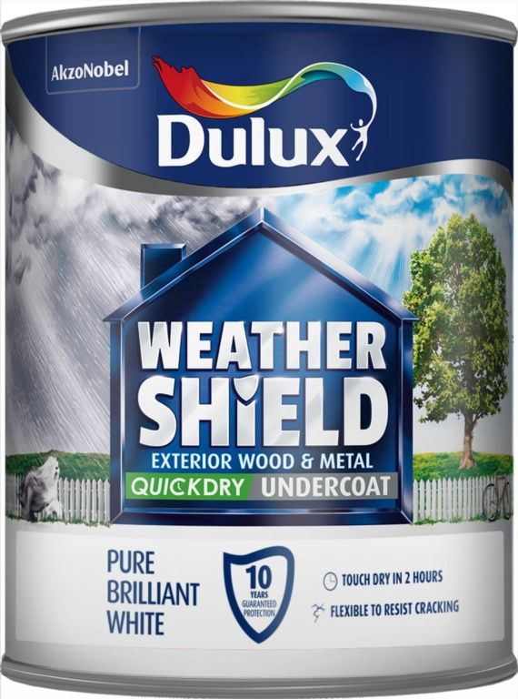 DULUX WEATHERSHIELD EXTERIOR UNDERCOAT PBW 750ML