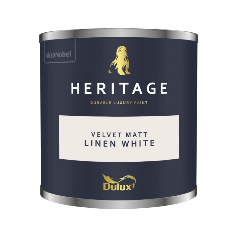 DULUX HERITAGE TESTER LINEN WHITE 125ML
