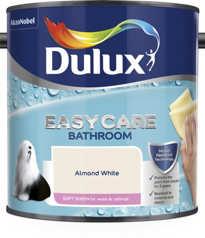 DULUX EASYCARE BATHROOM ALMOND WHITE 2.5LT