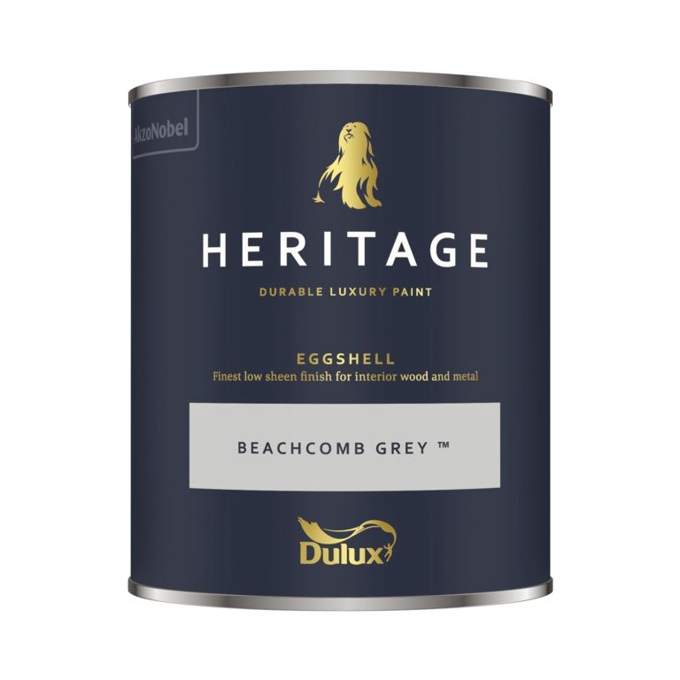 DULUX HERITAGE EGGSHELL BEACHCOMB GREY 750ML